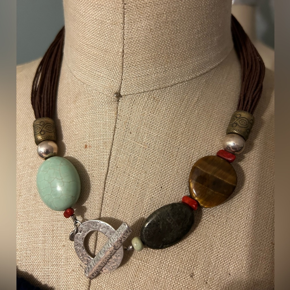 Silpada silk and stone choker